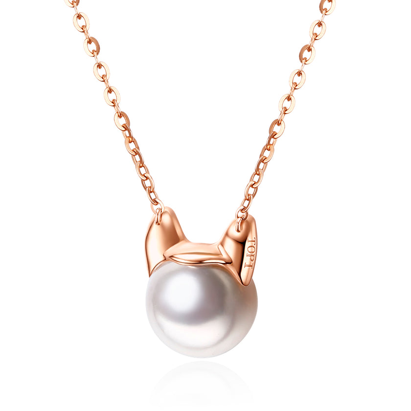 Darling - Rose Gold, Premium Pearl and Diamonds Necklace