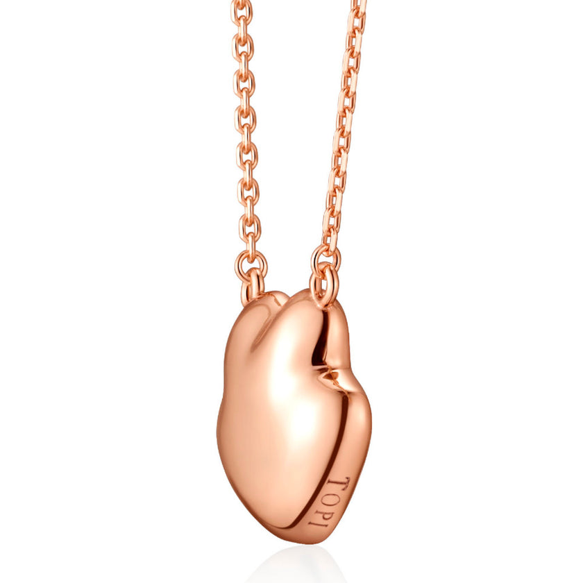 Pawssion RoseGold - Crystal Sterling Silver Pendant Necklace