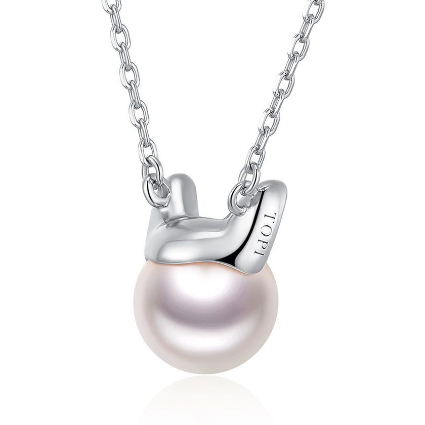 DearFriend Silver - Pearl Sterling Silver Pendant Necklace