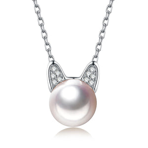 DearFriend Silver - Pearl Sterling Silver Pendant Necklace