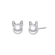 Aura Silver - Pearl Sterling Silver Stud Earrings