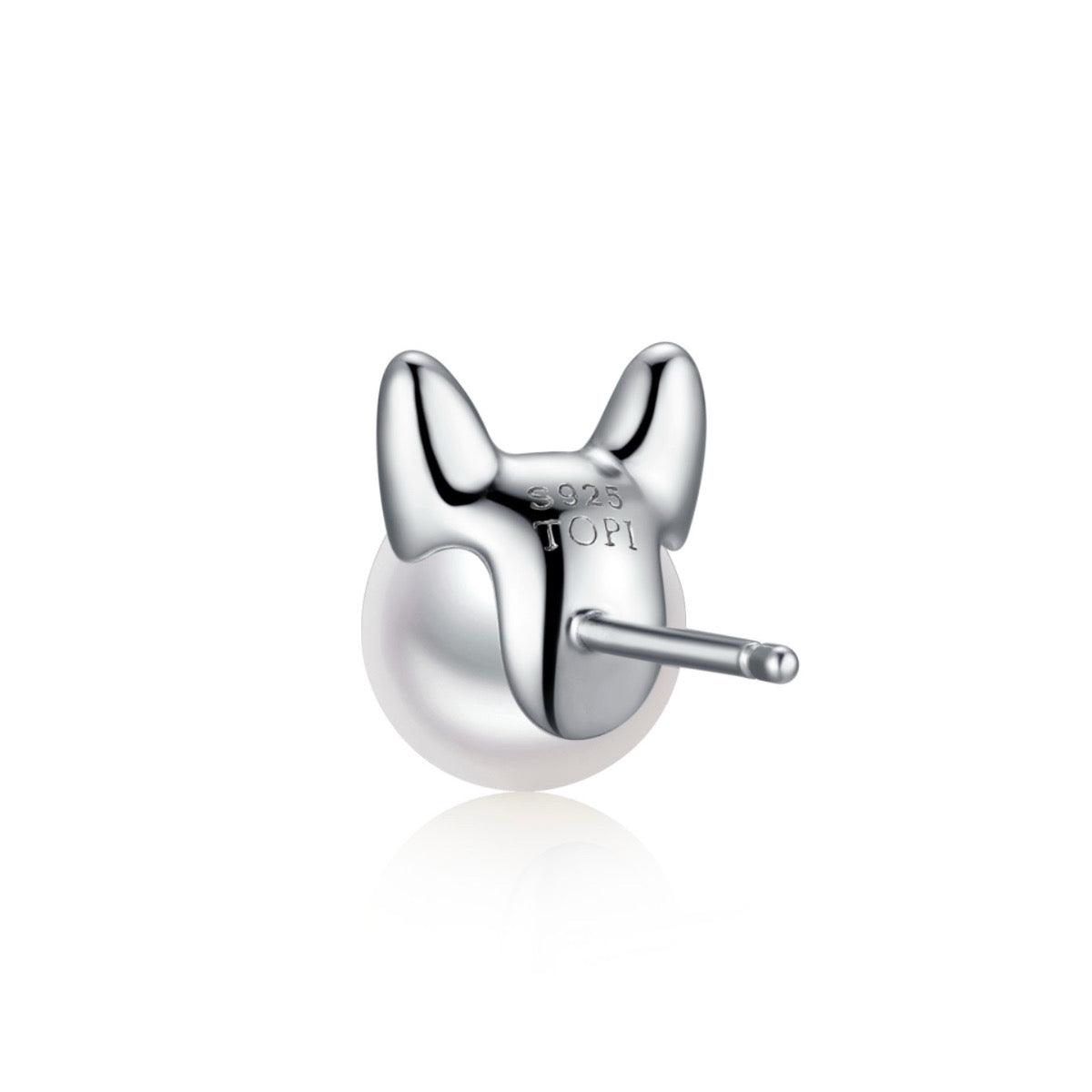 Aura Silver - Pearl Sterling Silver Stud Earrings
