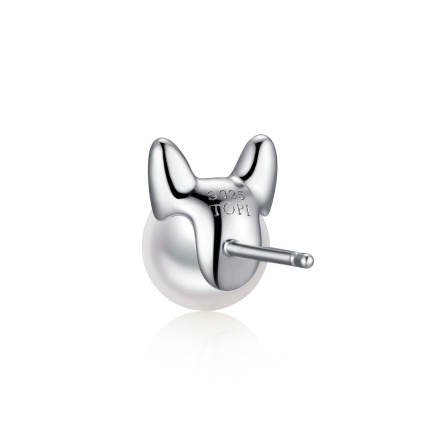 Aura Silver - Pearl Sterling Silver Stud Earrings