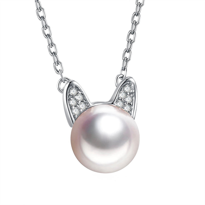 DearFriend Silver - Pearl Sterling Silver Pendant Necklace