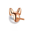 Aura RoseGold - Pearl Sterling Silver Stud Earrings