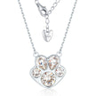 Pawssion Clear - Crystal Sterling Silver Pendant Necklace